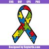 Autism Ribbon Colored Svg