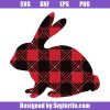 Buffalo Plaid Easter Bunny Svg