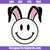 Bunny-retro-smiley-svg,-face-easter-bunny-svg,-bunny-smiley-svg