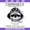 Cannabis Until They Pry It From My Cold Dead Lips Svg