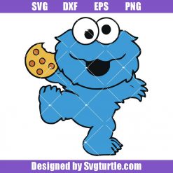 Cookie Monster Blue Svg, Sidney Monster Svg, Cookie Monster Svg