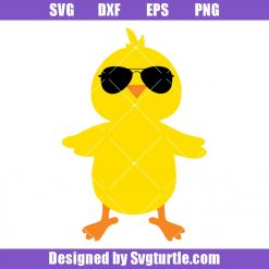 Cute Easter Chick Svg, Chick With Sunglasses Svg, Easter Chick Svg