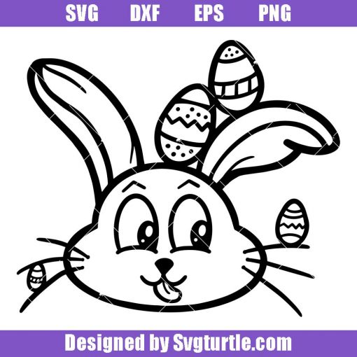 Cute Rabbit with Easter Svg