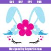 Easter-bunny-flowers-svg,-bunny-face-svg,-cute-bunny-svg
