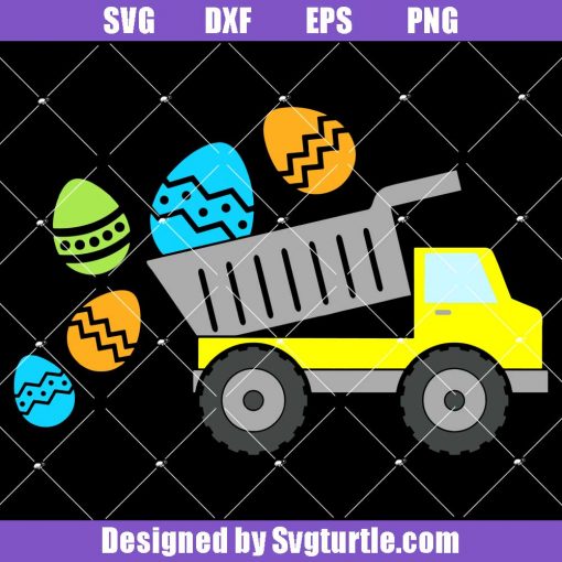 Easter-dump-truck-svg,-easter-egg-svg,-easter-truck-svg