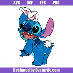 Easter Stitch Svg, Bunny Easter Svg, Cute Stitch Svg