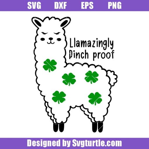 Girl-llama-st-patricks-day-svg,-llamazingly-pinch-proof-svg