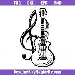 Guitar and Music Notes Svg, Clef Svg, Chords Svg, Music Svg