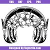 Headphone-with-floral-svg,-headphone-dj-svg,-headset-svg
