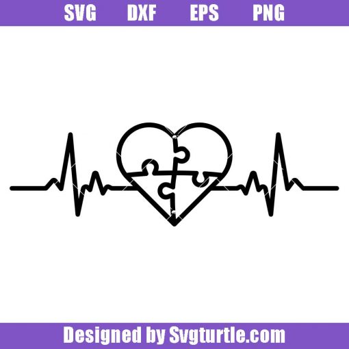 Heartbeat-heart-piece-autism-svg,-heartbeat-line-jigsaw-hear-svg