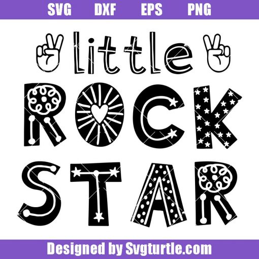 Little Rockstar Svg