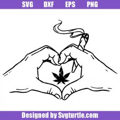 Love Smoking Weed Svg, Logo Cannabis Svg, Cannabis Signs Svg
