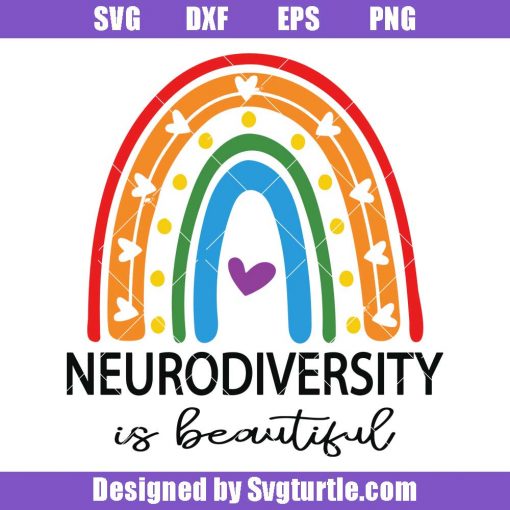 Rainbow-neurodiversity-svg,-neurodiversity-is-beautiful-svg