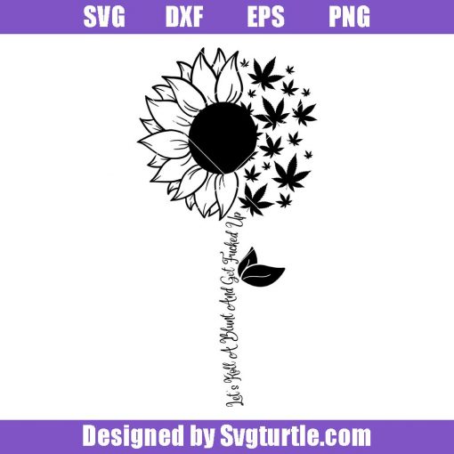 Sunflower-fade-to-weed-leaf-svg,-roll-a-blun-svg-svg,-weed-svg