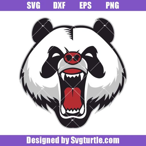 Angry-panda-svg,-angry-bear-svg,-bear-logo-svg,-animal-svg
