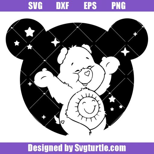 Bear in Mouse Ears Svg