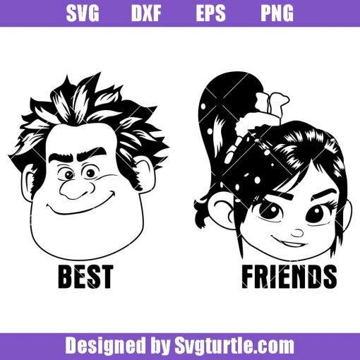 Best Friends Ralph and Vanellope Svg