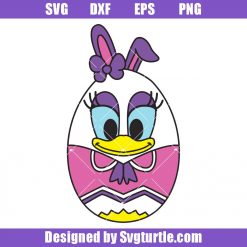 Cute Daisy Duck Easter Egg Svg, Daisy Duck Easter Svg