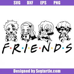 Cute-friends-anime-svg,-friends-anime-svg,-manga-svg