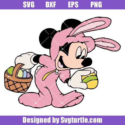 Cute Mickey Easter Egg Svg, Mickey Easter Svg, Easter Egg Svg