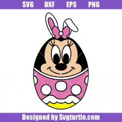 Cute Minnie Easter Egg Svg, Minnie Easter Svg, Easter Egg Svg