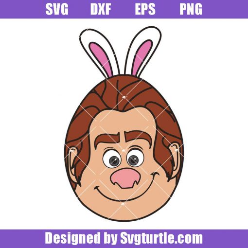 Cute Ralph Easter Egg Svg