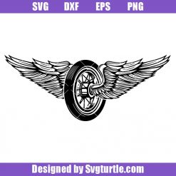 In Memory Of Svg, Winged Wheel Svg, Wheels Svg, Motorcycle Svg