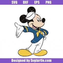 Mickey Mouse Sailor Svg, Mickey Mouse Svg, Cute Mickey Svg