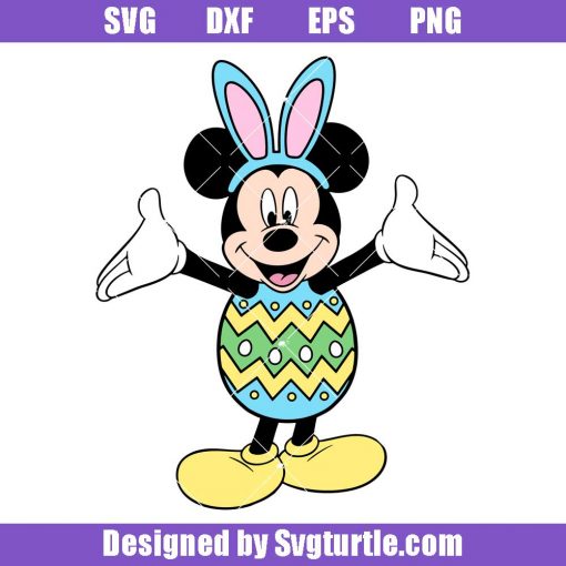 Mickey-mouse-in-easter-eggs-svg,-mickey-mouse-easter-svg