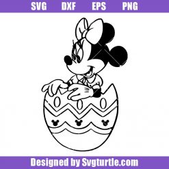 Minnie Mouse Easter Svg, Disney Easter Svg, Easter Egg Svg