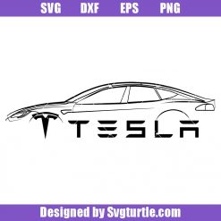 Model of Electric Car Tesla Svg, Tesla Model Svg, Electric Car Svg