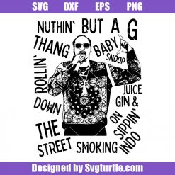 Raper Snoop Dogg Svg, Hip Hop Svg, Music Svg, Celebrity Svg