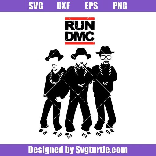 Run-dmc-svg,--80s-90s-rap-hip-hop-group-svg,-music-svg
