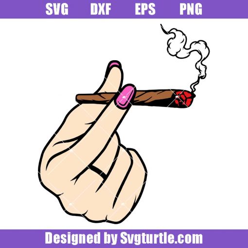 Sexy-hand-with-joint-svg,-cannabis-blunt-svg,-stoner-chic-svg