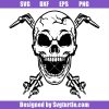 Skull-with-welding-torch-svg,-skeletal-head-svg,-welder-logo-svg