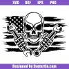 Usa-flag-skull-mechanic-svg,-mechanic-logo-svg,-mechanic-svg