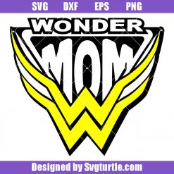 Wonder Woman Logo Svg, Super Woman Svg, Wonder Mom Svg