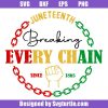 Breaking-every-chain-svg,-juneteenth-svg,-black-woman-gifts