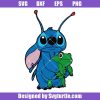 Cute-stitch-hugging-a-frog-svg,-alien-stitch-svg,-stitch-svg