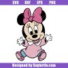 Happy-baby-minnie-smiling-svg,-minnie-mouse-with-pink-dress-svg