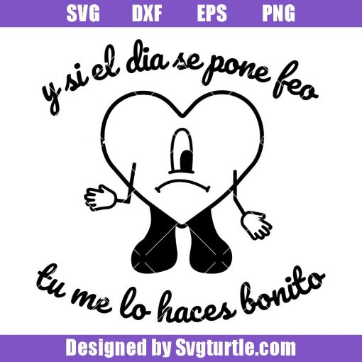 Heart-with-me-fui-de-vacaciones-lyrics-svg,-bad-bunny-svg