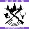 Hunting-&-fishing-logo-svg,-deer-hunter-svg,-fishing-svg
