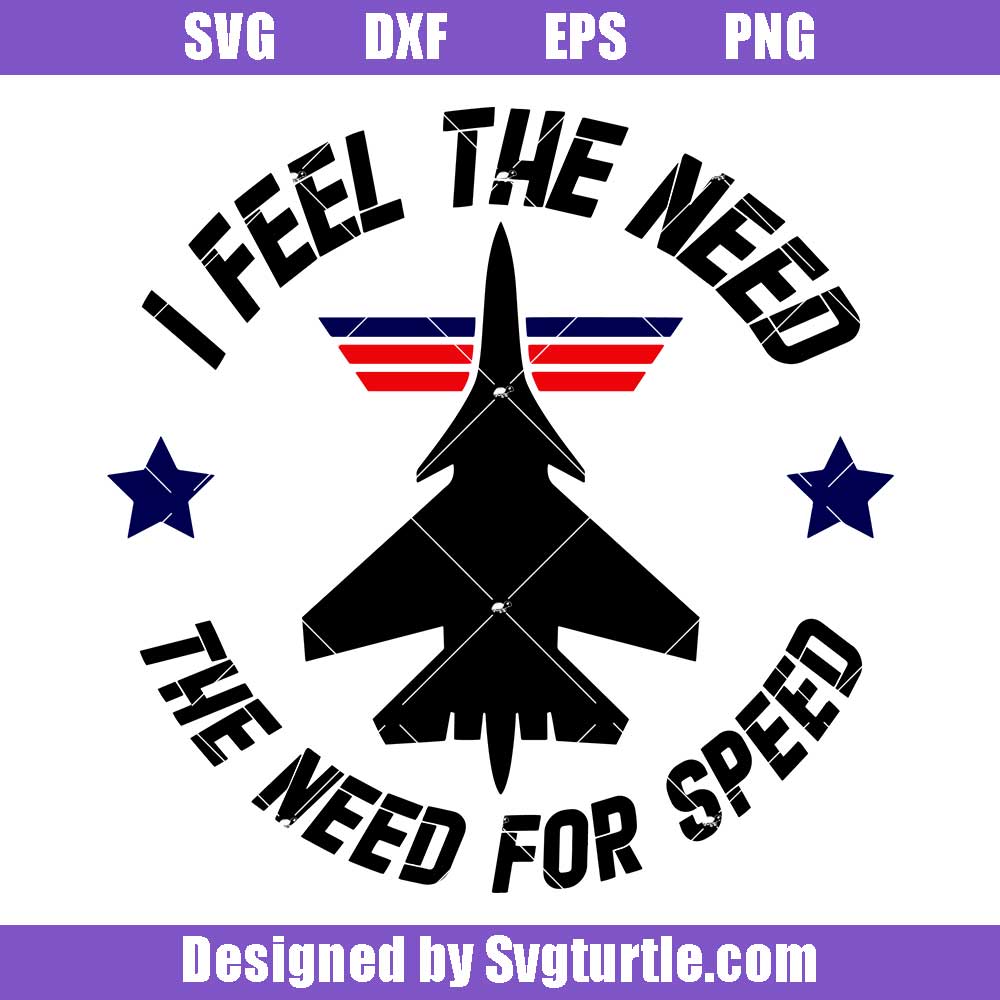 I Feel the Needthe Need for SPEED Fighter Pilot (Instant Download) 