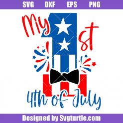 My first 4th of July Svg, Baby Boy Svg, Patriotic Boy Svg