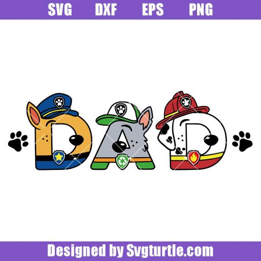 Patrol-dad-svg,-dad-paw-svg,-patrol-birthday-svg,-dad-svg
