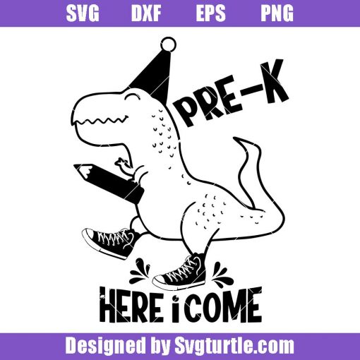 Pre-k-here-i-come-dinosaur-svg,-back-to-school-svg