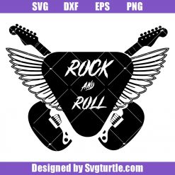 Rock and Roll Electric Guitar Svg, Guitar Pick Svg, Guitar Svg