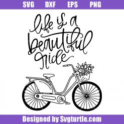 Vintage-bicycle-with-flower-svg,-life-is-a-beautiful-ride-svg