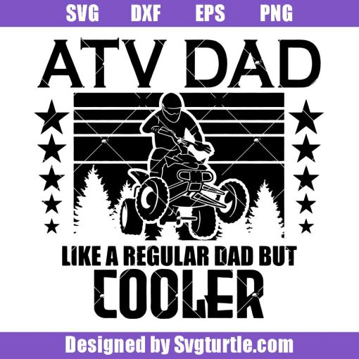 Atv-dad-cooler-dirt-svg,-off-road-svg,-atv-svg