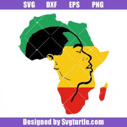 Africa map Black Queen Svg, Juneteenth Svg, Black History Svg